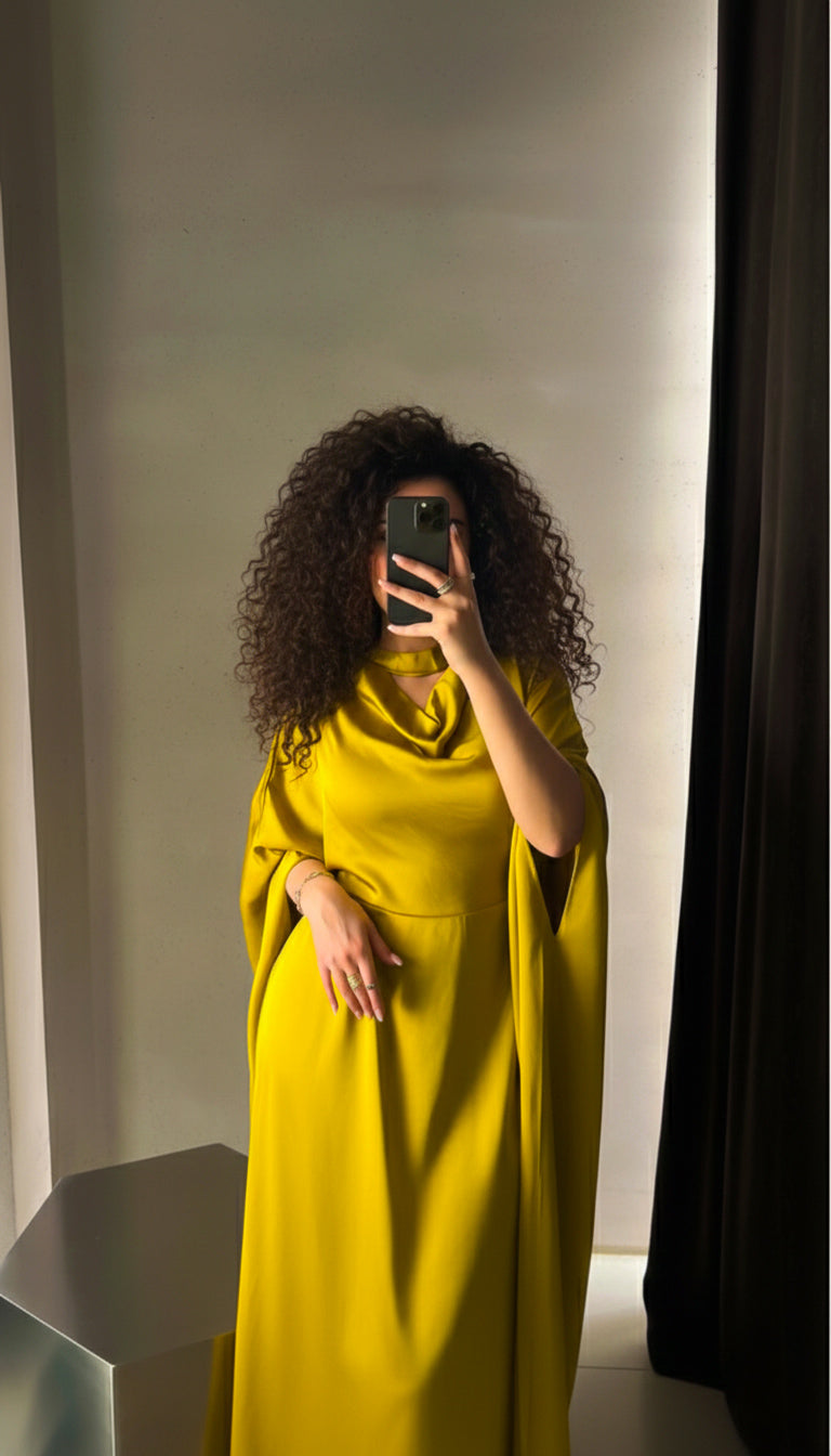 Robe Alaya Jaune Ambré