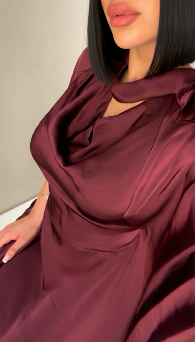 Robe Alaya Bordeaux Royal