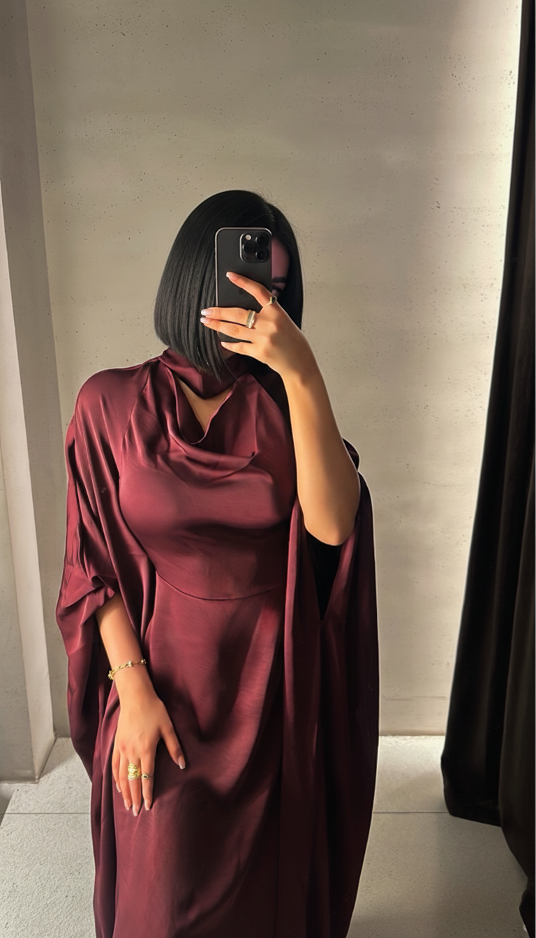 Robe Alaya Bordeaux Royal