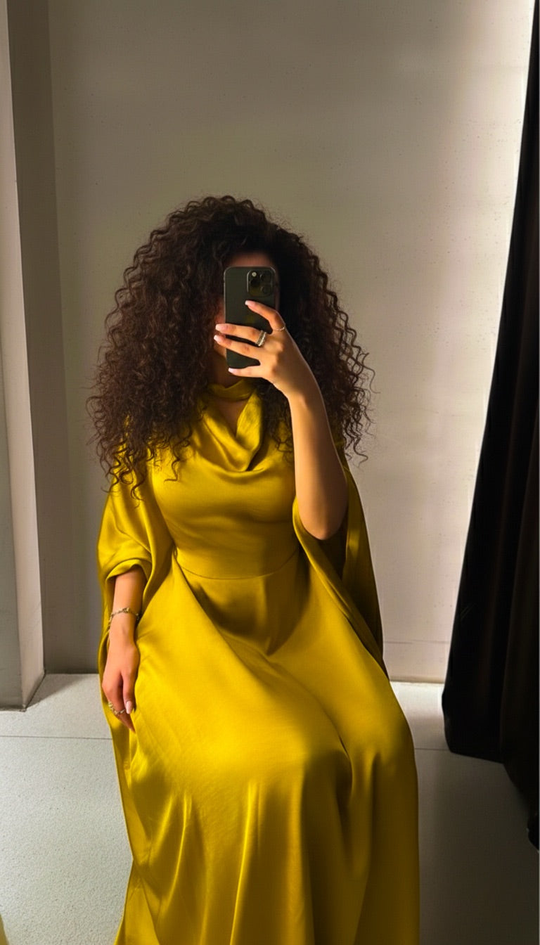 Robe Alaya Jaune Ambré