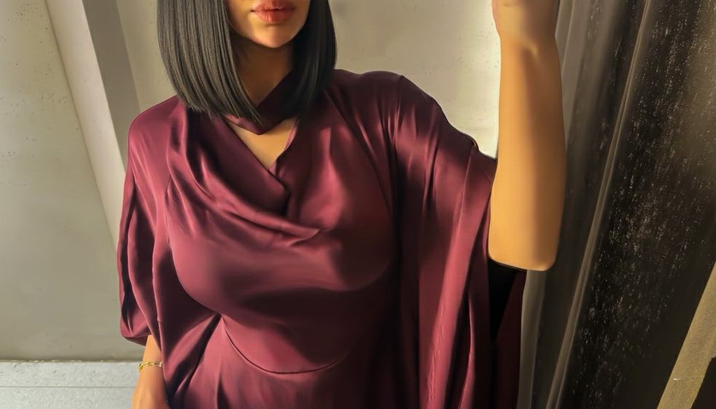 Robe Alaya Bordeaux Royal
