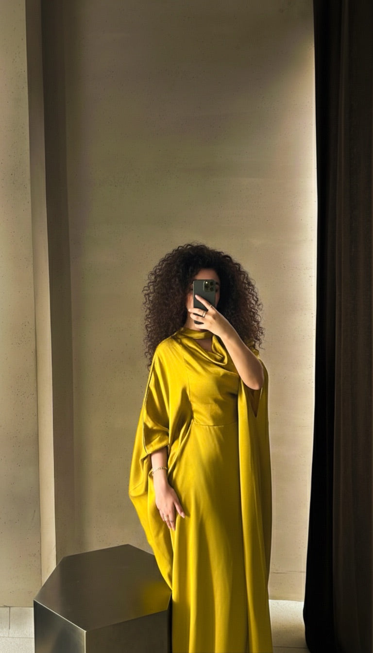 Robe Alaya Jaune Ambré