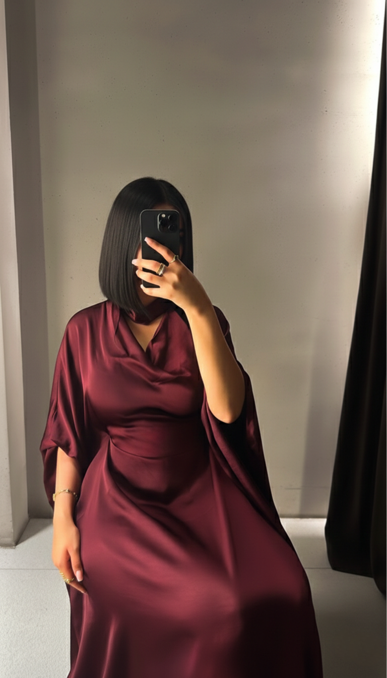Robe Alaya Bordeaux Royal