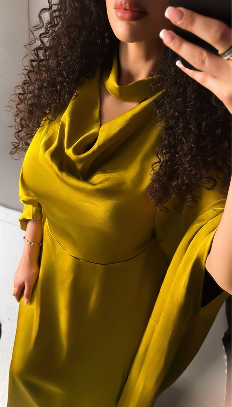 Robe Alaya Jaune Ambré