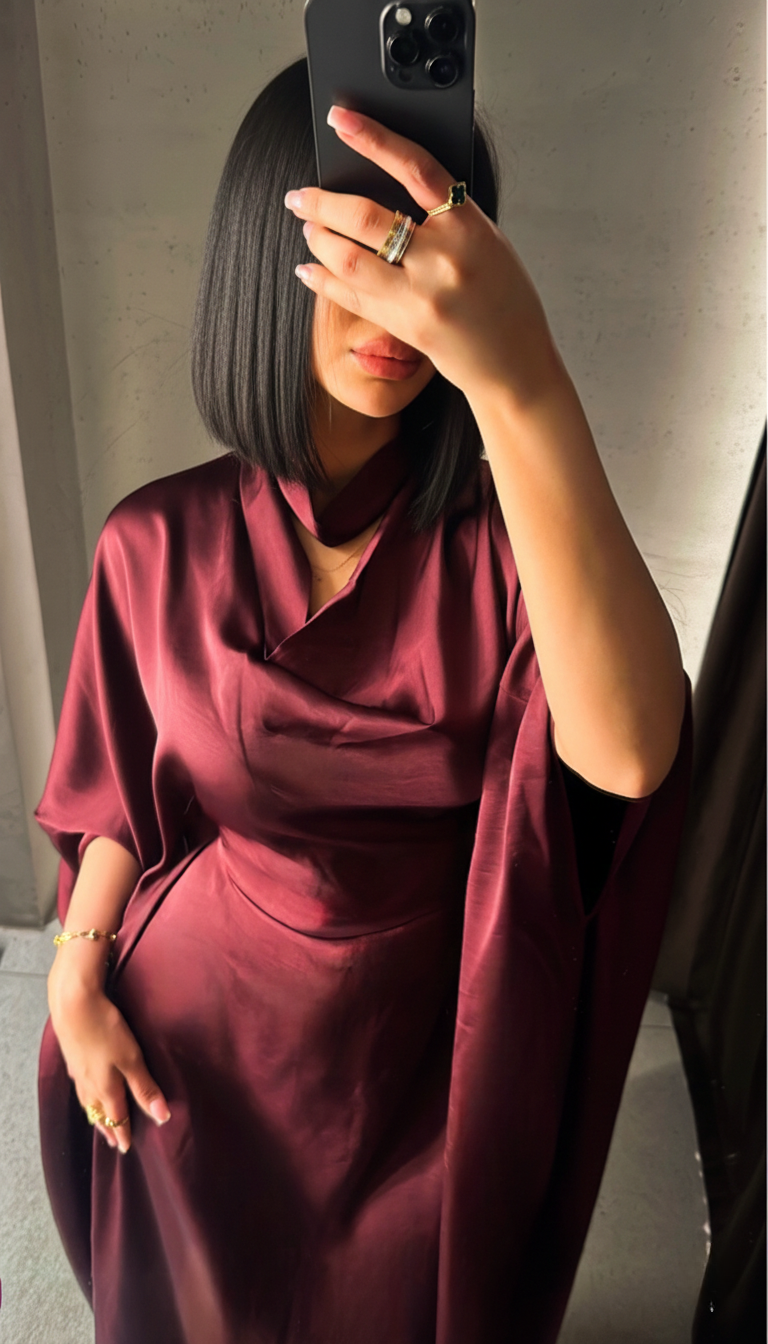 Robe Alaya Bordeaux Royal